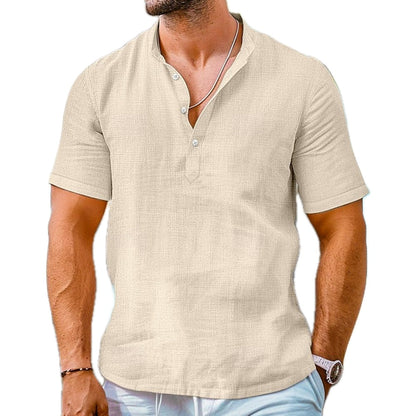 Micah Drake Popover Shirt - Khaki - view 1