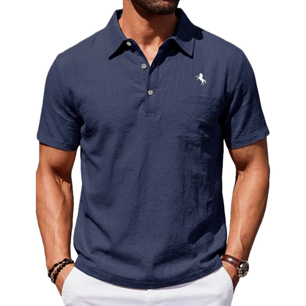 Milo Arden Button-Up Shirt - Navy - view 1