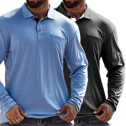 Nico Lane Pocket Polo - Blue - view 2