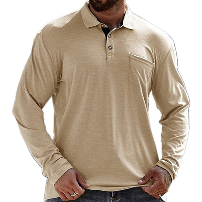 Nico Lane Pocket Polo - Khaki - view 1
