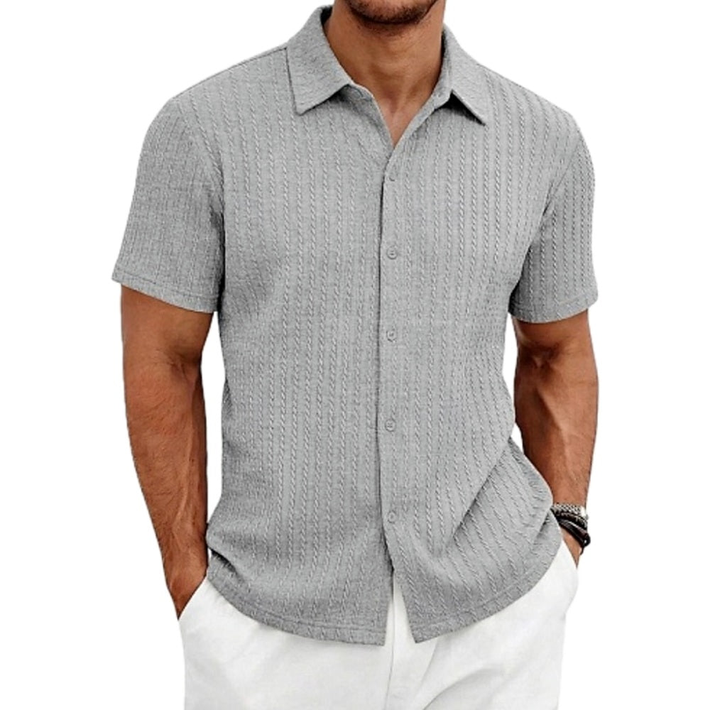 Nico Vale Textured Shirt - Grey - view 1