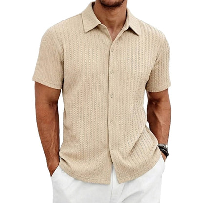Nico Vale Textured Shirt - Khaki - view 1