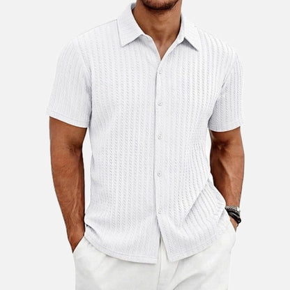 Nico Vale Textured Shirt - White - view 1