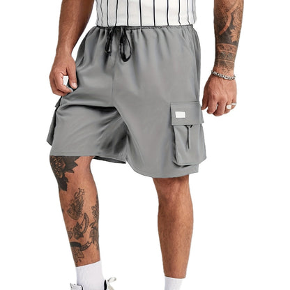Nolan Drake Cargo Shorts - Light Grey - view 1