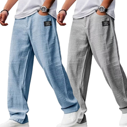 Nolan Gabriel Casual Trousers - Blue - view 2