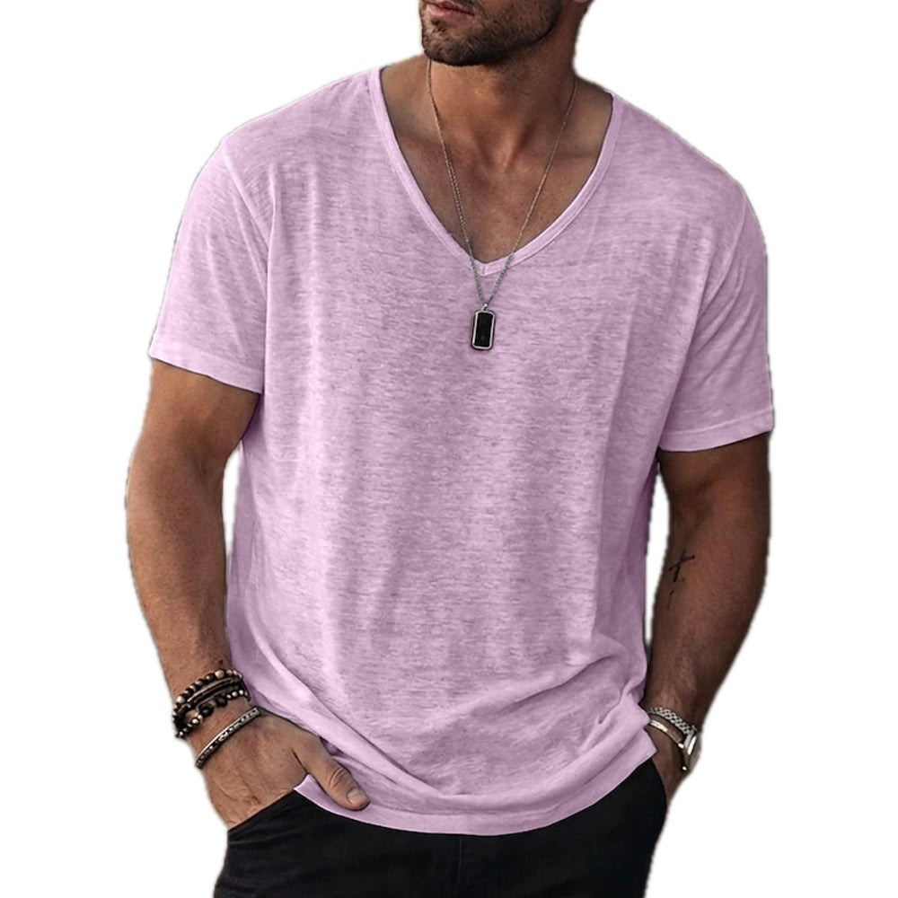 Nolan Reese V-Neck Tee - Purple - view 1