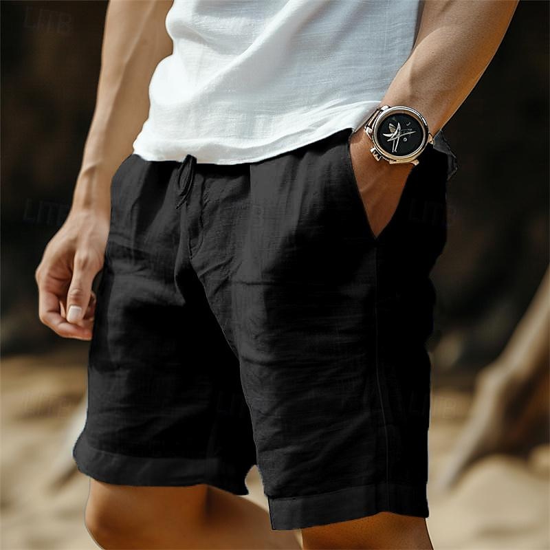 Lorenzo Linen Shorts