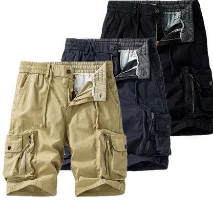 Oren Samuel Cargo Shorts - Khaki - view 2