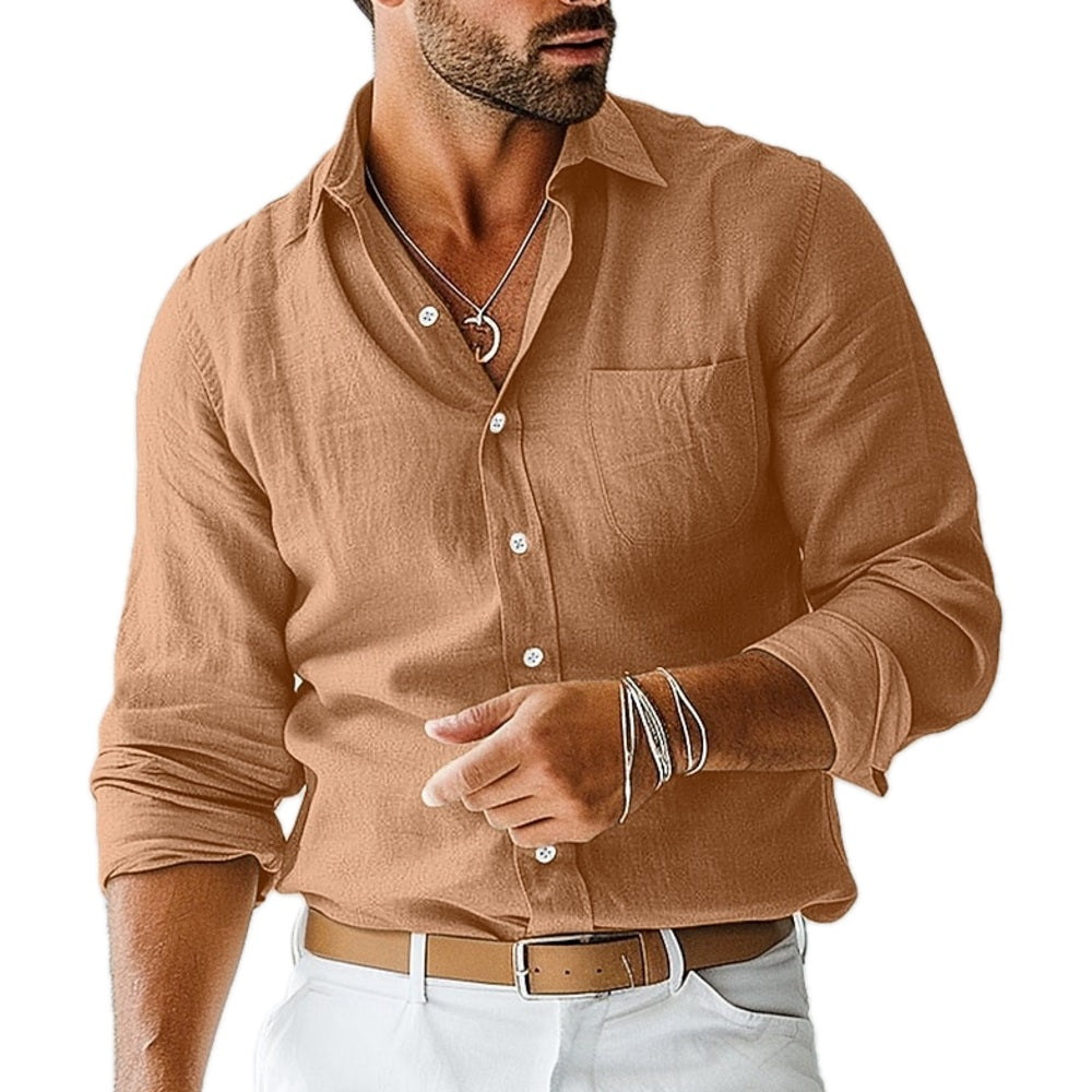 Orin Reid Pocket Shirt - Brown - view 1