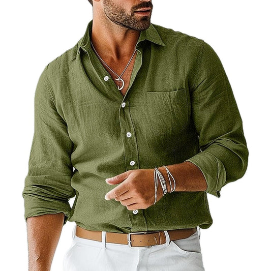 Orin Reid Pocket Shirt - Olive - view 1