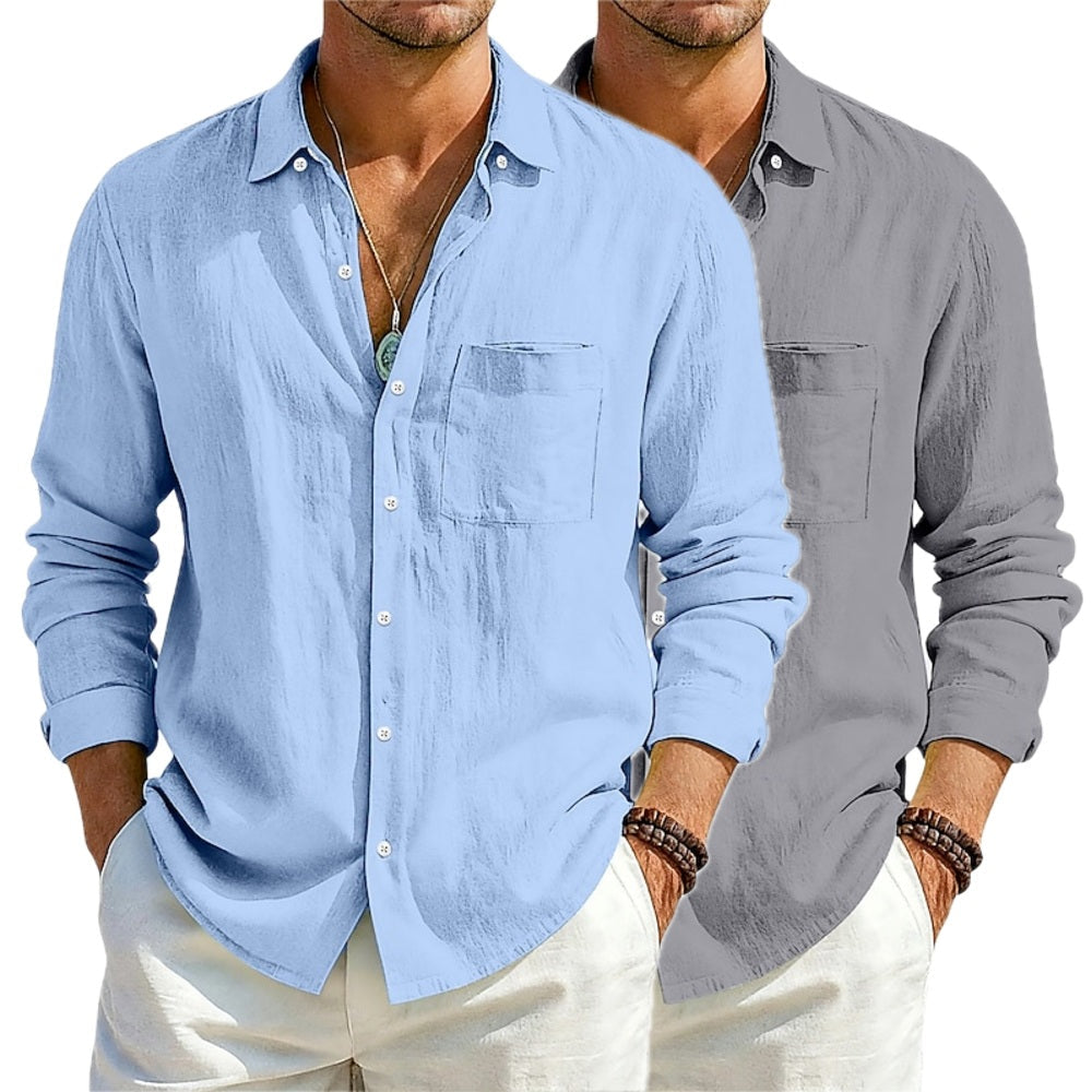 Orion Vale Button-Up Shirt - Blue - view 2