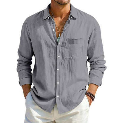 Orion Vale Button-Up Shirt - Grey - view 1