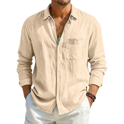 Orion Vale Button-Up Shirt - Khaki - view 1