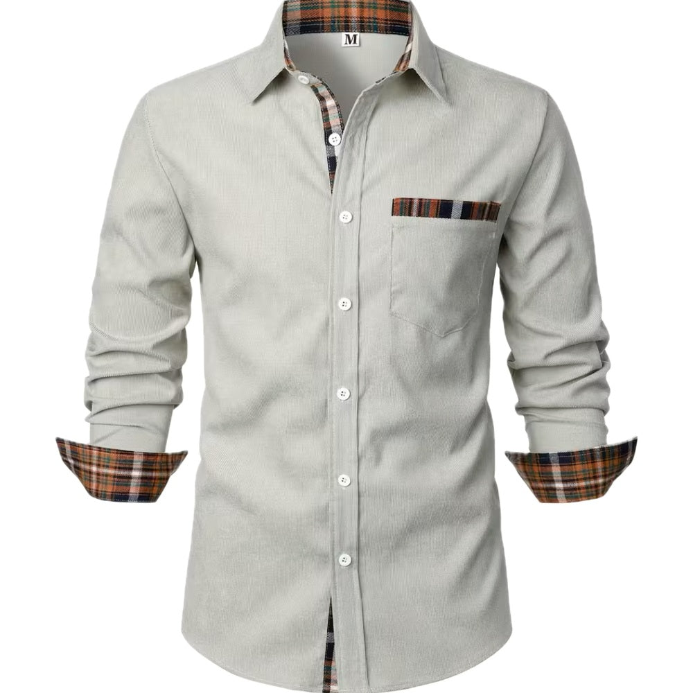 Orson Brooks Patch Shirt - Cream - view 1