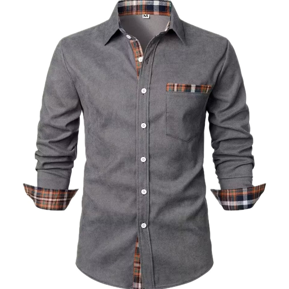 Orson Brooks Patch Shirt - Grey 2 - view 1
