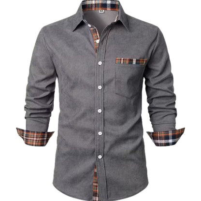 Orson Brooks Patch Shirt - Grey 2 - view 1