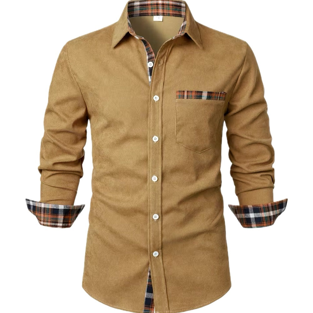 Orson Brooks Patch Shirt - Khaki - view 1