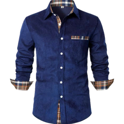 Orson Brooks Patch Shirt - Navy - view 1