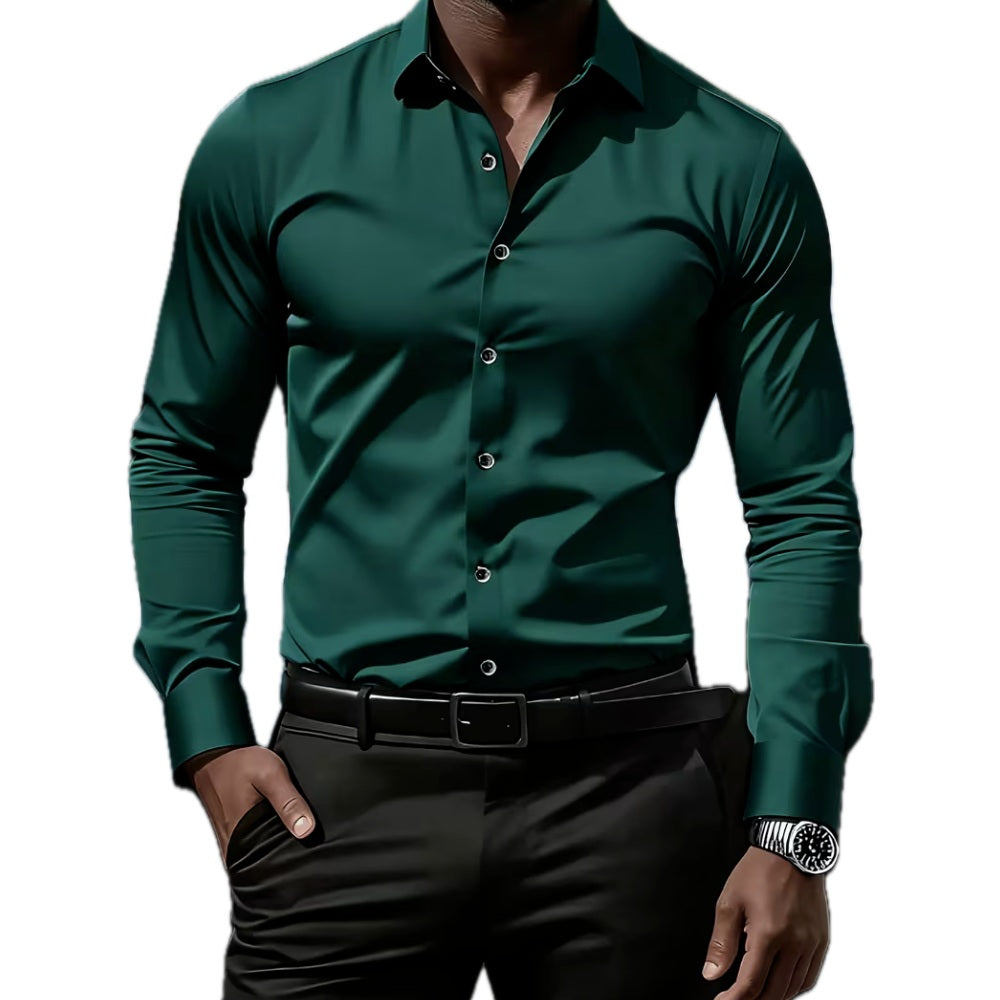 Orson Grant Long-Sleeve Shirt - Dark Green - view 1