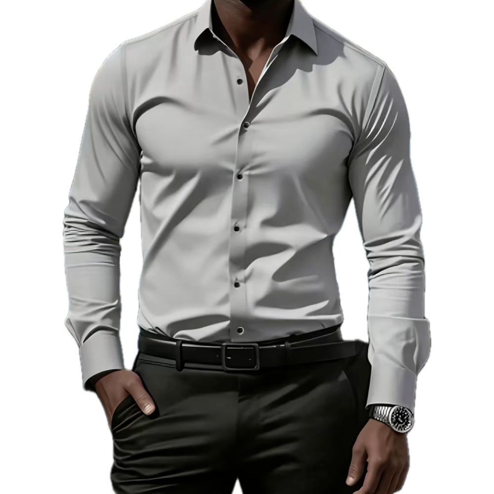 Orson Grant Long-Sleeve Shirt - Grey - view 1