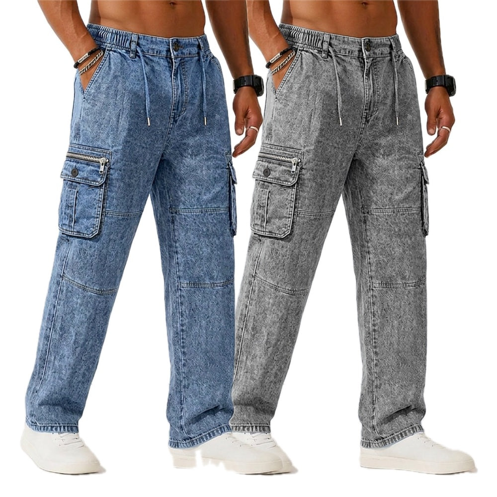 Otis Grant Cargo Pants - Blue - view 2