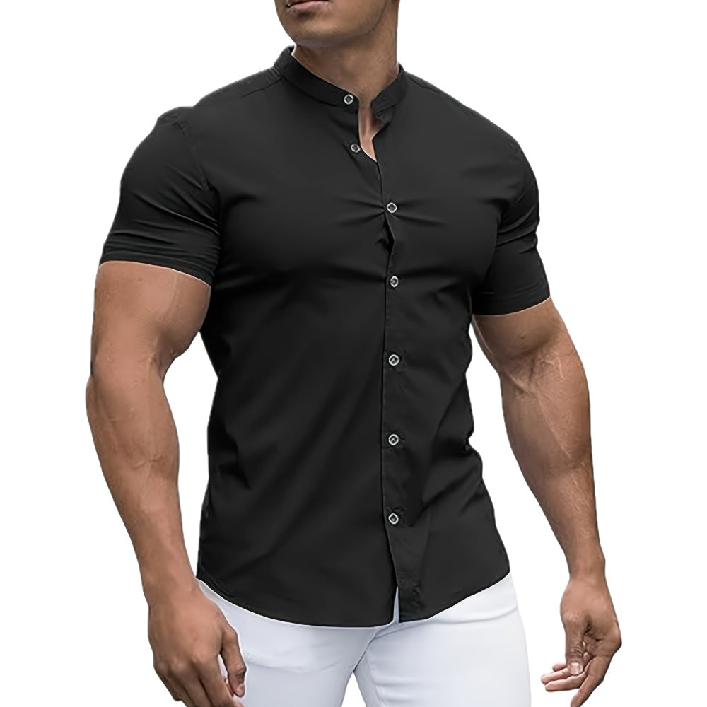 Owen Clarke Button-Up Shirt - Black - view 1