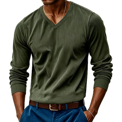 Parker Ellis V-Neck Tee - Green - view 1