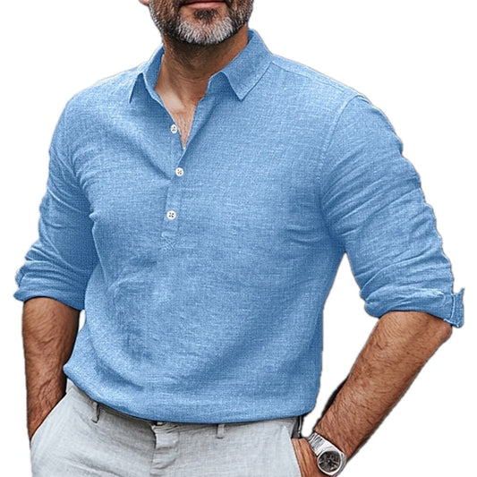 Parker Hayes Lapel Shirt - Blue - view 1