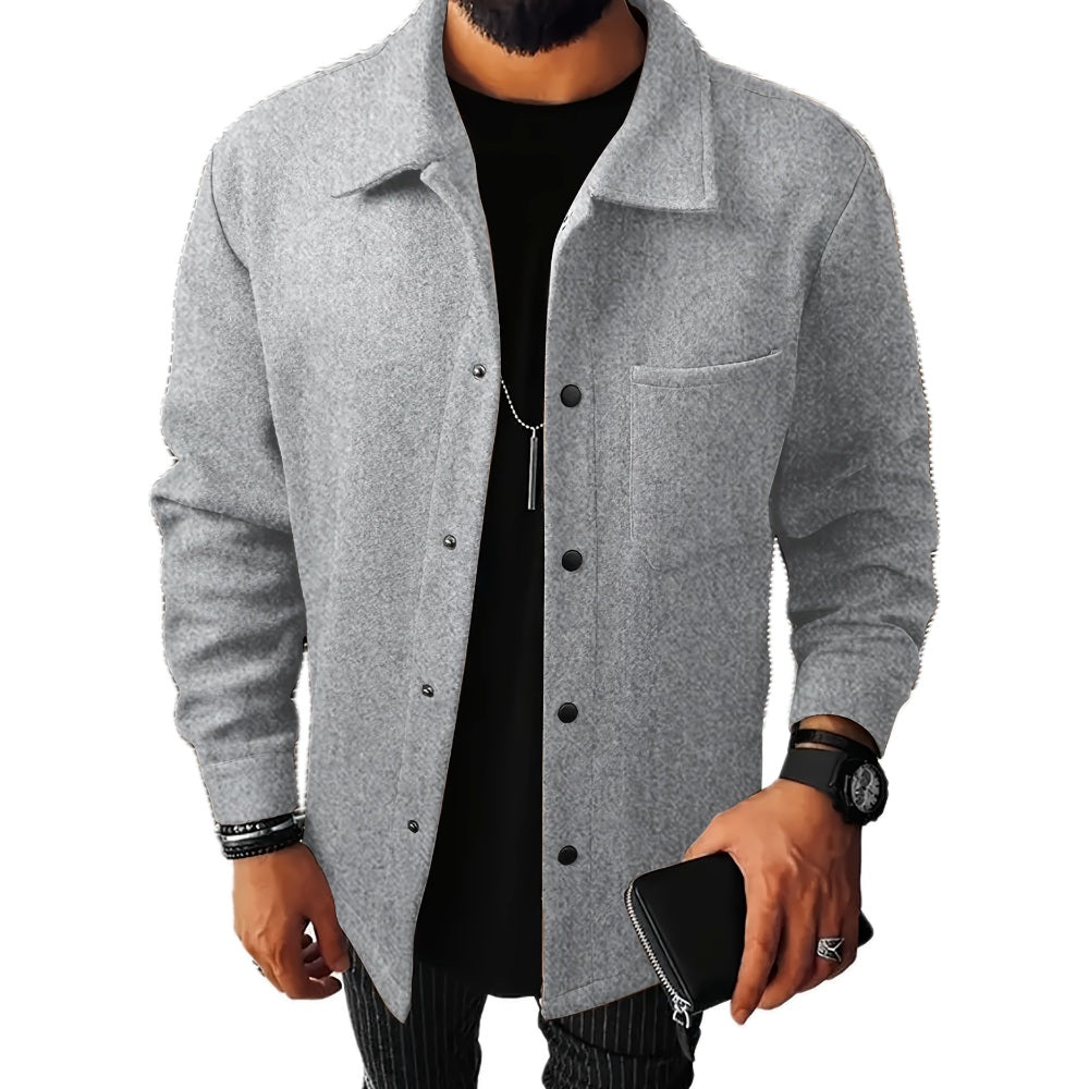 Parker Lewis Collared Jacket - Grey - view 1