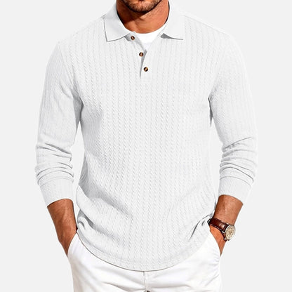 Parker Stone Textured Polo - White - view 1