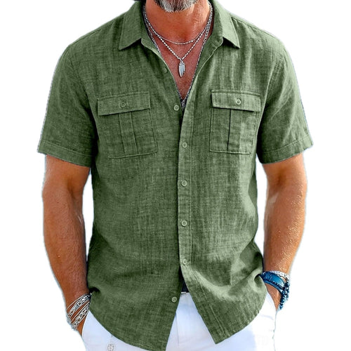 Pierce Lane Pocket Shirt - Green - view 1