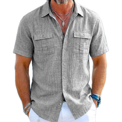 Pierce Lane Pocket Shirt - Grey - view 1