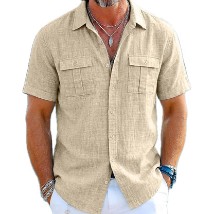 Pierce Lane Pocket Shirt - Khaki - view 1