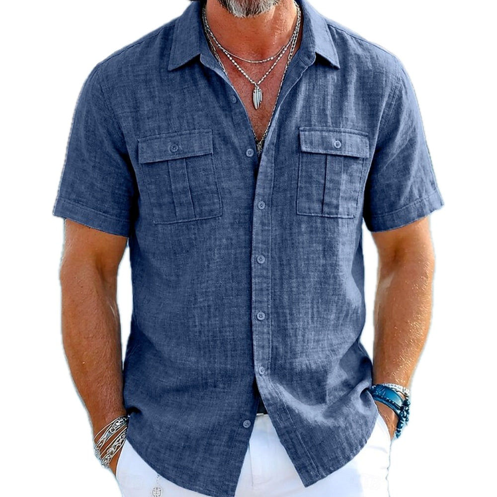 Pierce Lane Pocket Shirt - Navy - view 1