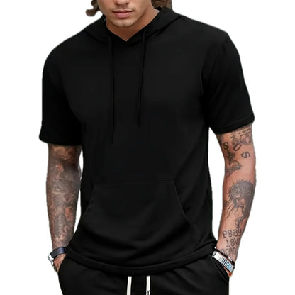 Pierce Madden Hooded Tee - Black - view 1