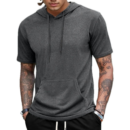 Pierce Madden Hooded Tee - Dark Gray - view 1