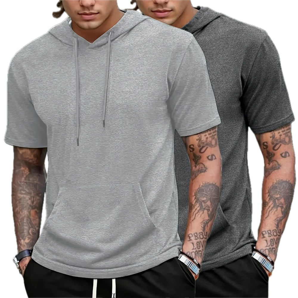Pierce Madden Hooded Tee - Grey - view 2