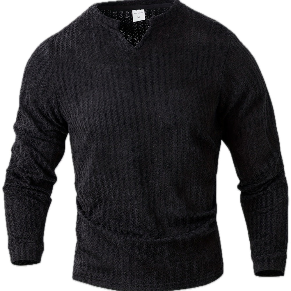 Piers Morgan Two-Tone Henley - Black - view 1