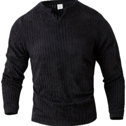 Piers Morgan Two-Tone Henley - Black - view 1
