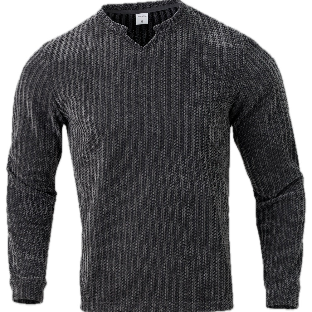 Piers Morgan Two-Tone Henley - Grey - view 1