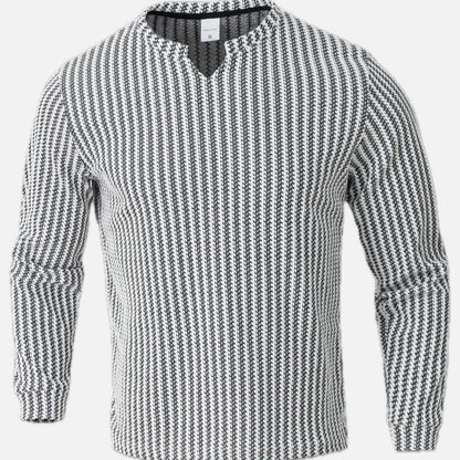 Piers Morgan Two-Tone Henley - White - view 1