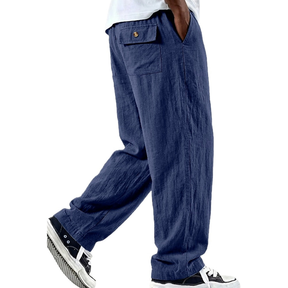 Piers Nolan Straight-Leg Pants - Navy - view 1