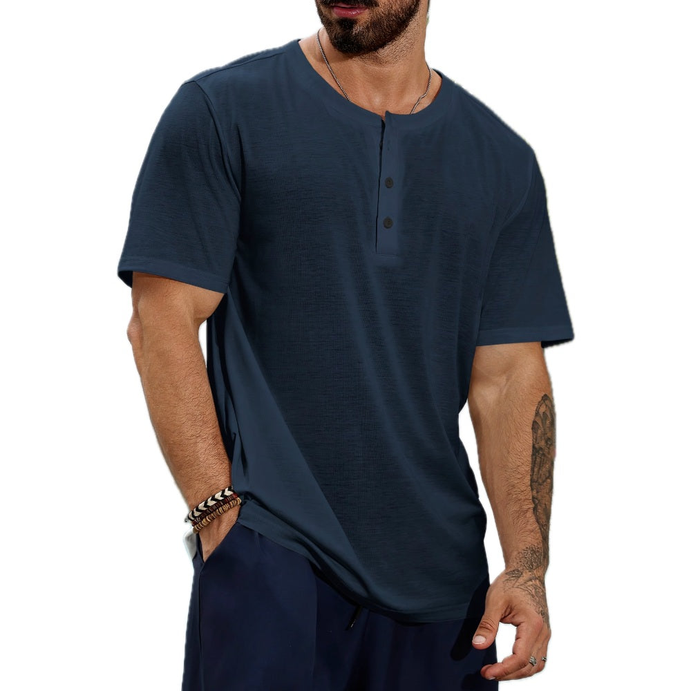 Quentin Brooks Cardigan Tee - Navy - view 1