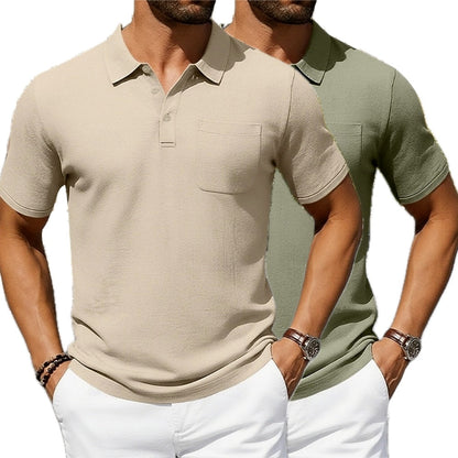 Quentin Hayes Lightweight Polo - Khaki - view 2