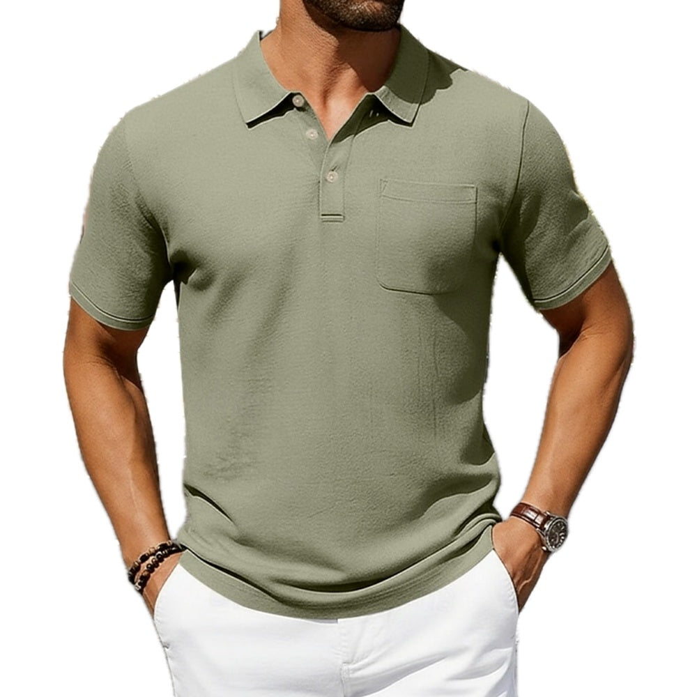 Quentin Hayes Lightweight Polo - Olive - view 1