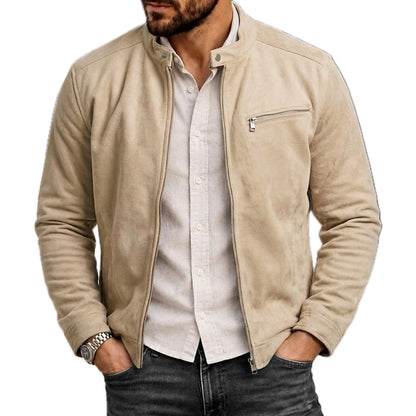 Quentin Vale Zip Jacket - Beige - view 1