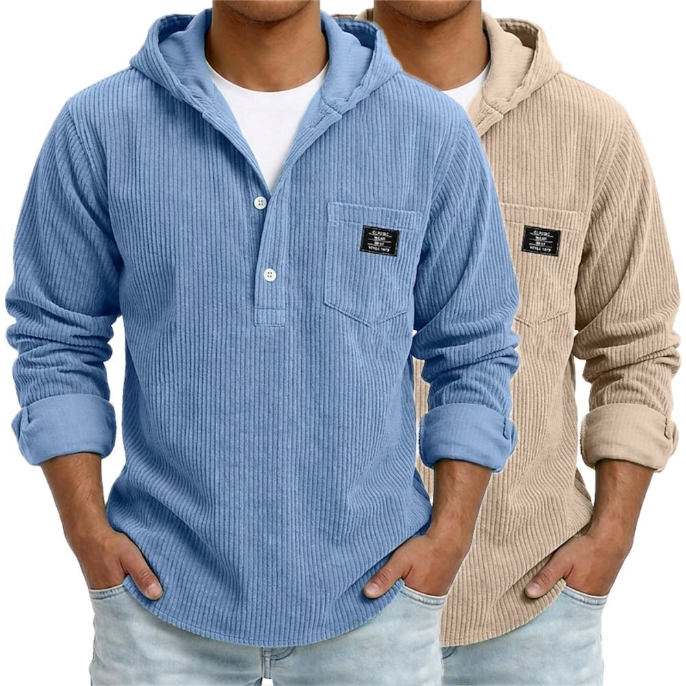 Quincy Blake Hooded Shirt - Blue - view 2