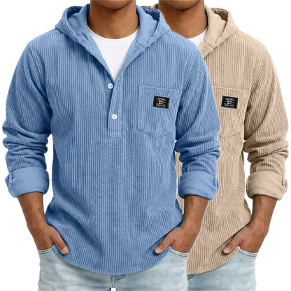 Quincy Blake Hooded Shirt - Blue - view 2