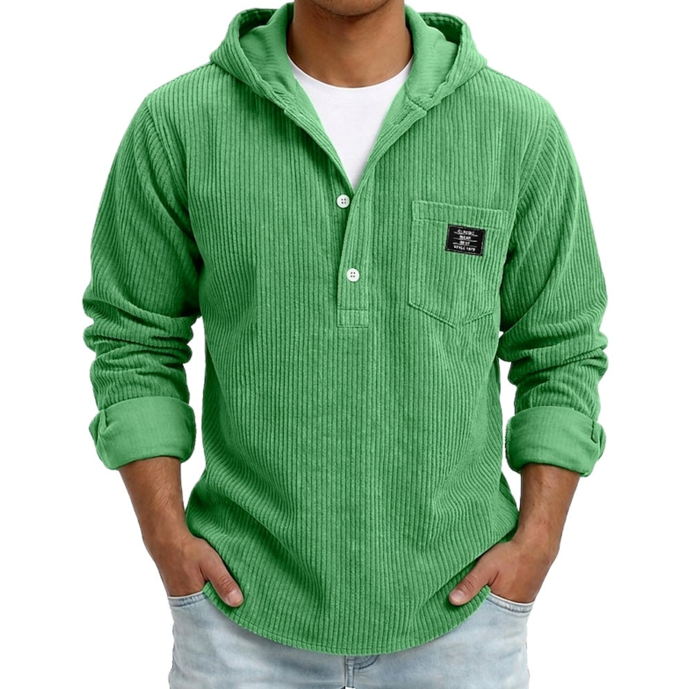Quincy Blake Hooded Shirt - Green - view 1