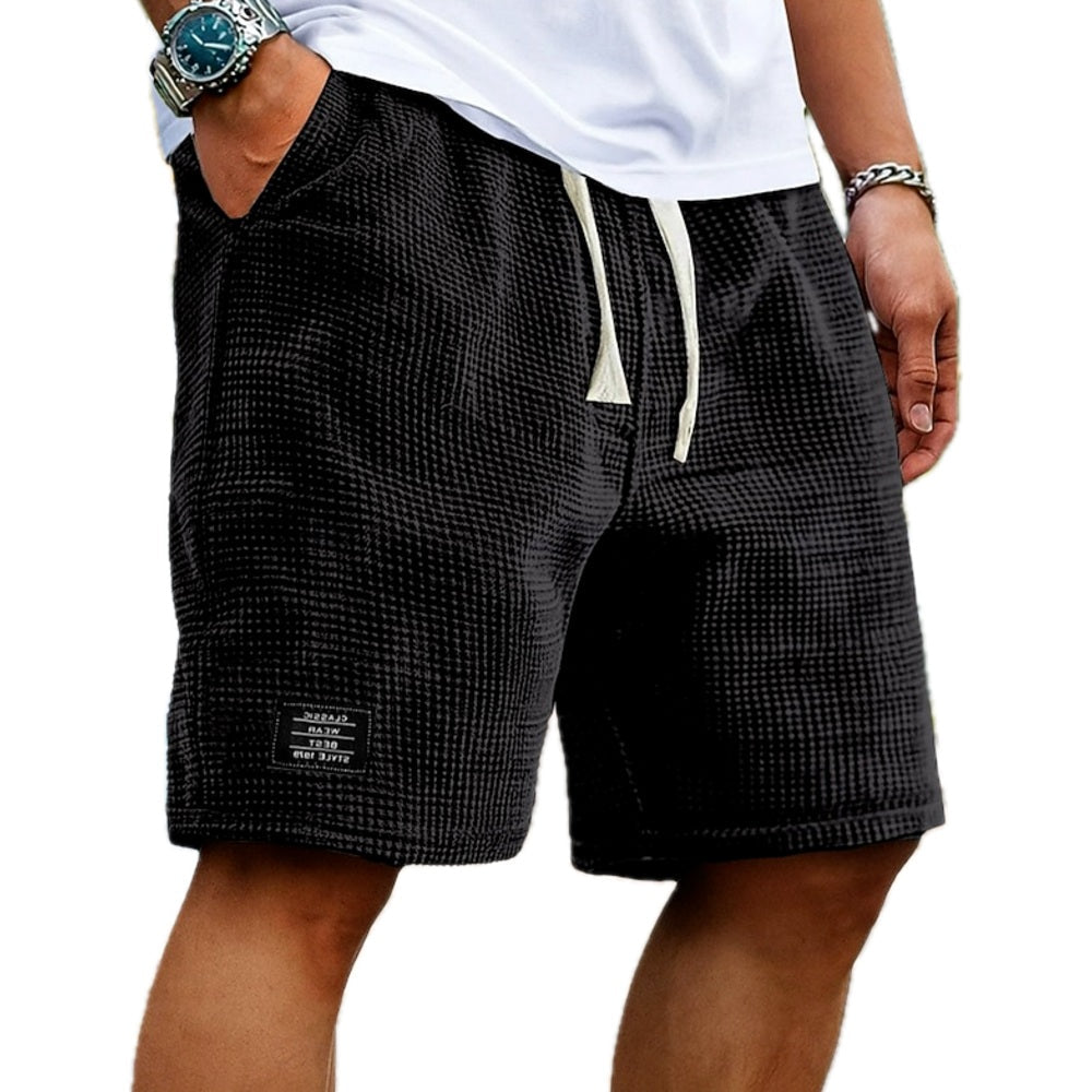 Quincy Wade Textured Shorts - Black - view 1